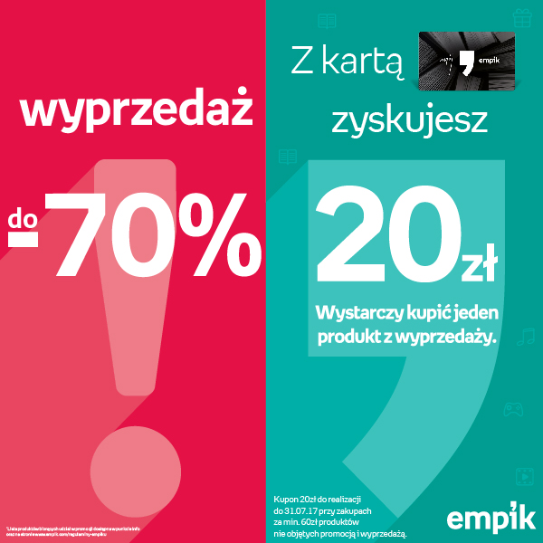 Wyprzedaż w salonie EMPIK - Galeria Korona Kielce