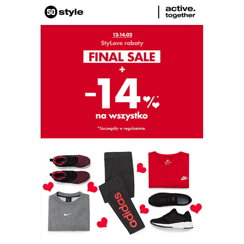 Final Sale i dodatkowo -14% na wszystko w 50 STYLE - Galeria Korona Kielce