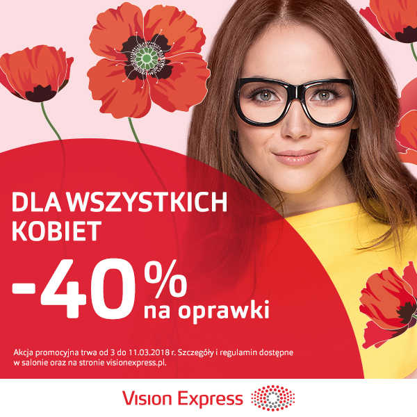 Dzień Kobiet w doskonałej oprawie z VISION EXPRESS - Galeria Korona Kielce