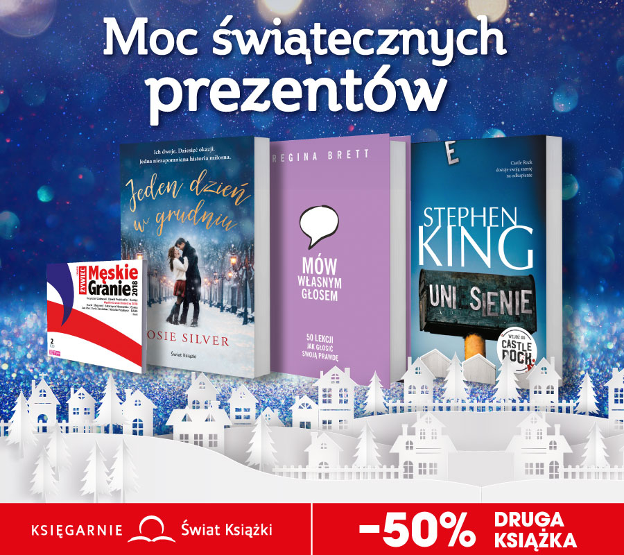 Druga książka -50% w Księgarniach Świat Książki - Galeria Korona Kielce