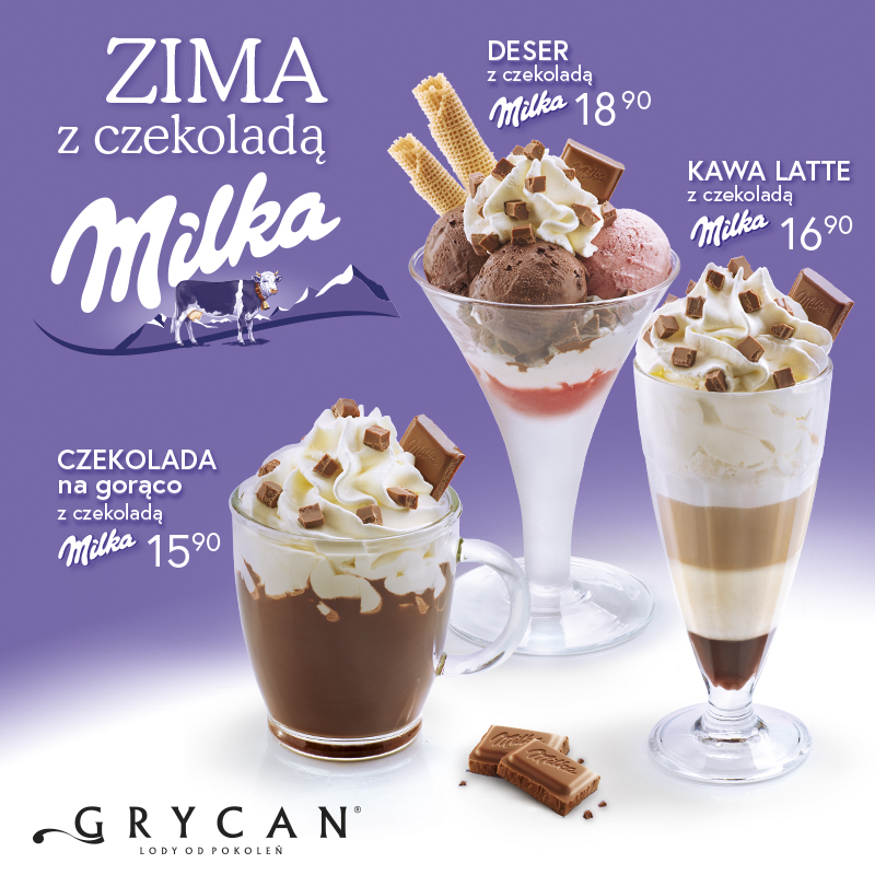 ZIMA Z CZEKOLADĄ MILKA u Grycana! - Galeria Korona Kielce