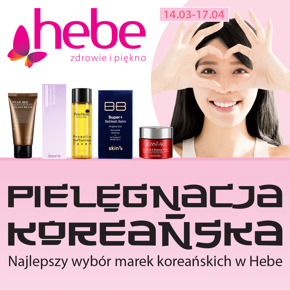 PIELĘGNACJA KOREAŃSKA – Najlepszy Wybór Marek Koreańskich w Hebe - Galeria Korona Kielce