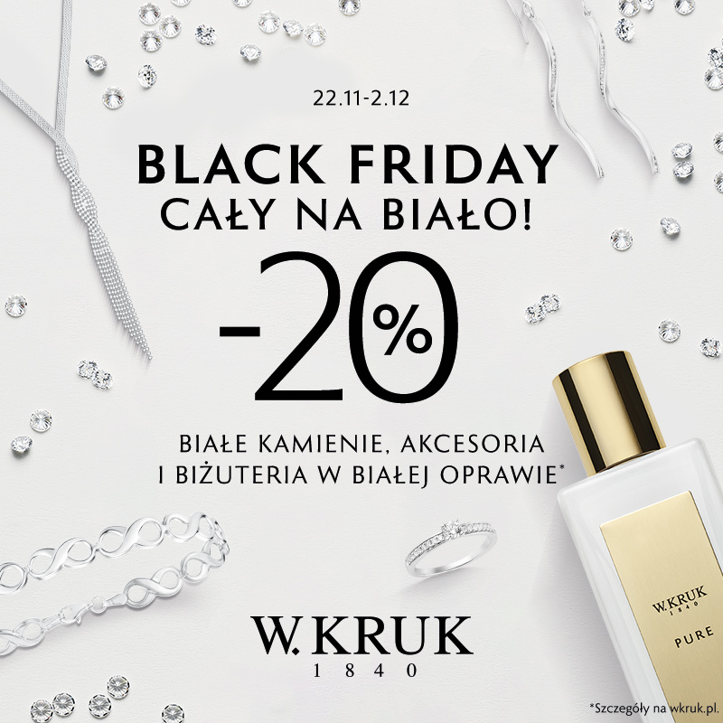 Black Friday cały na biało w W.KRUK! - Galeria Korona Kielce