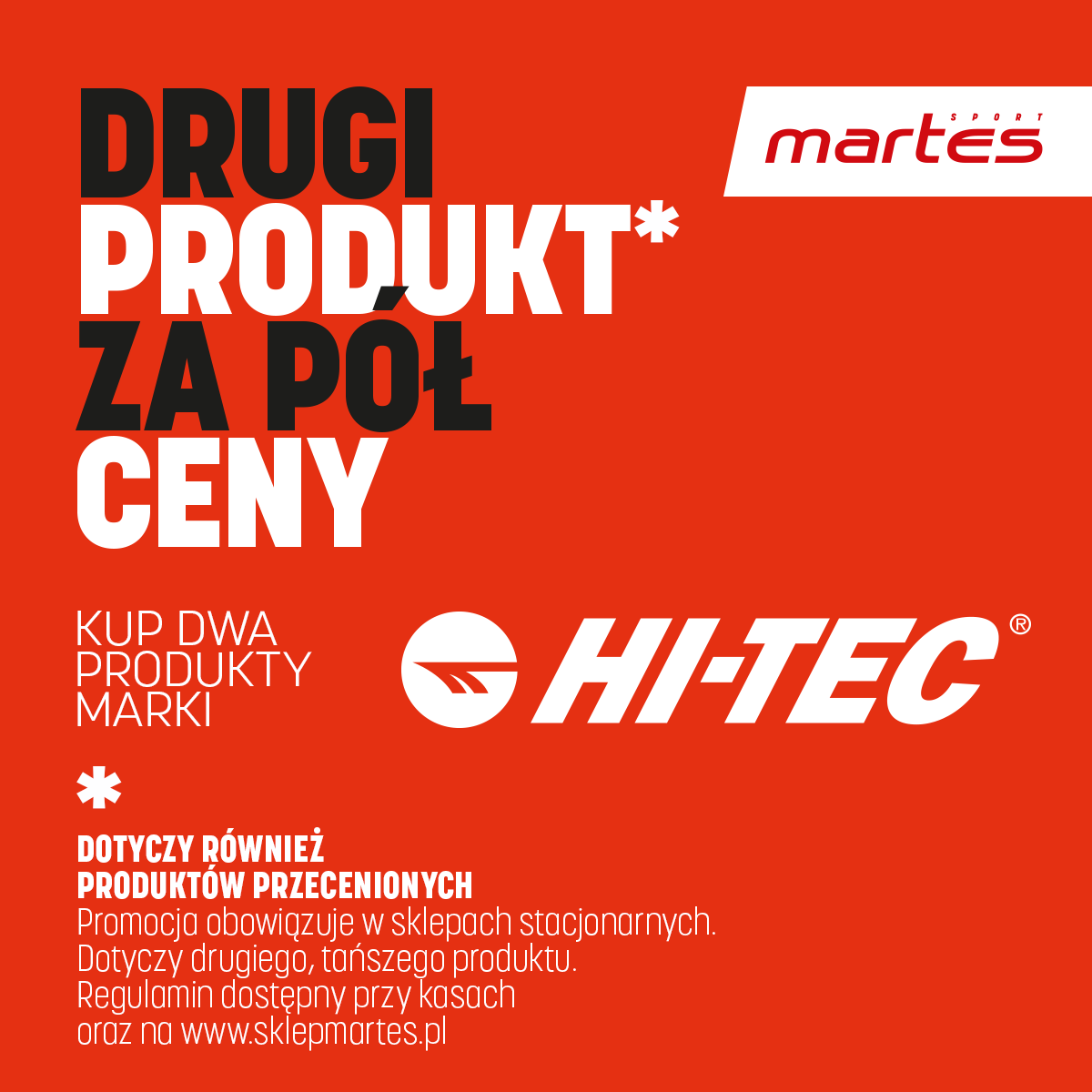 Rabat na produkty marki HI-TEC - Galeria Korona Kielce
