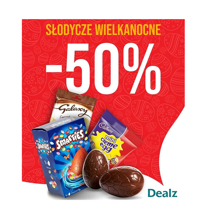 Słodycze wielkanocne -50% w DEALZ - Galeria Korona Kielce