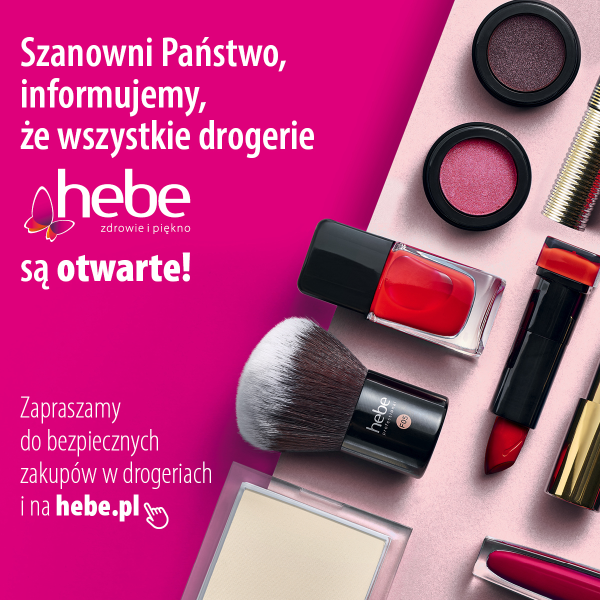 Drogerie Hebe pozostają otwarte - Galeria Korona Kielce