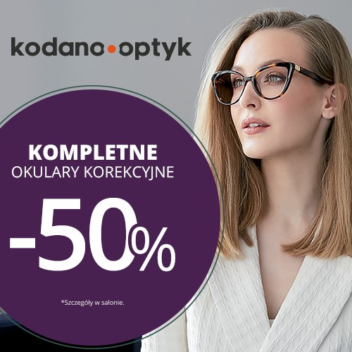 Kompletne okulary korekcyjne 50% taniej - Galeria Korona Kielce