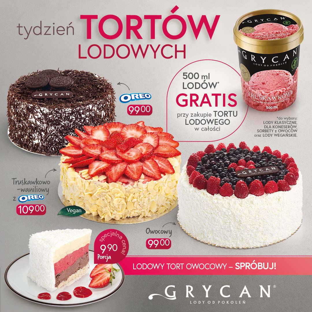 1080×1080 TORTY LODOWE do lodow 500 ml z porcja 2022 - Galeria Korona Kielce