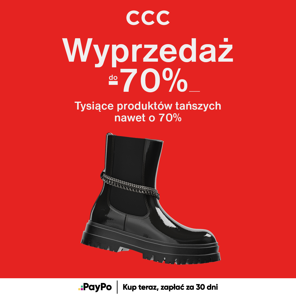 Wyprzedaż aż do -70% w CCC! - Galeria Korona Kielce