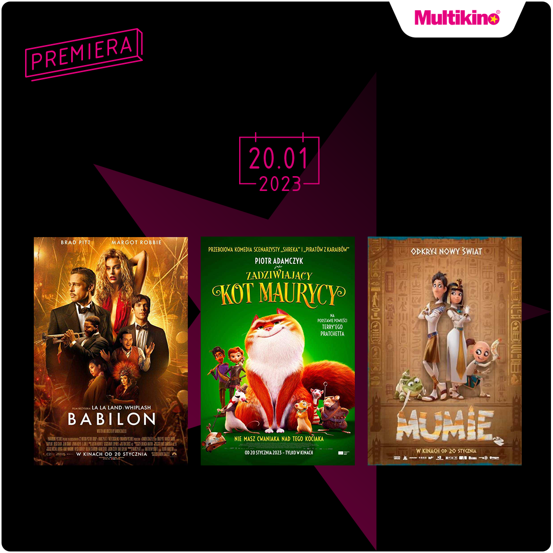 „Niebezpieczni dżentelmeni”, „Babilon” i dwie animacje premierowo w Multikinie! - Galeria Korona Kielce