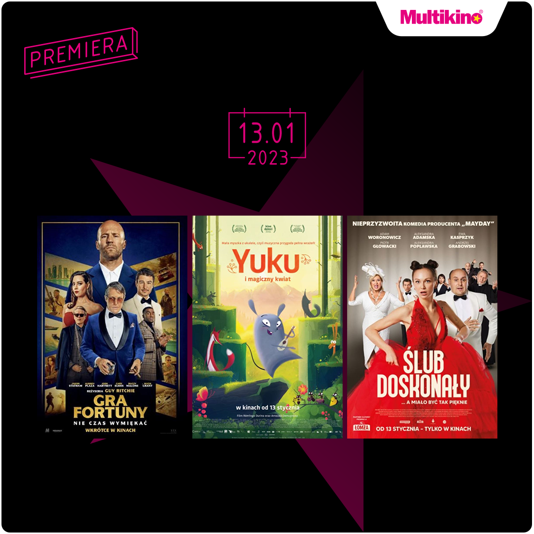Cztery filmy premierowo w Multikinie! - Galeria Korona Kielce