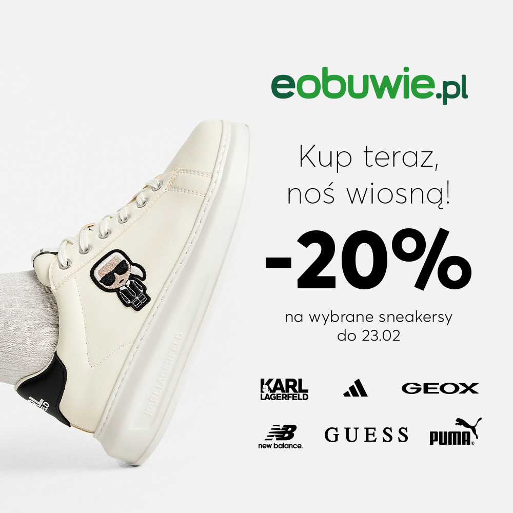 Sneakersy -20% tylko w eobuwie.pl - Galeria Korona Kielce