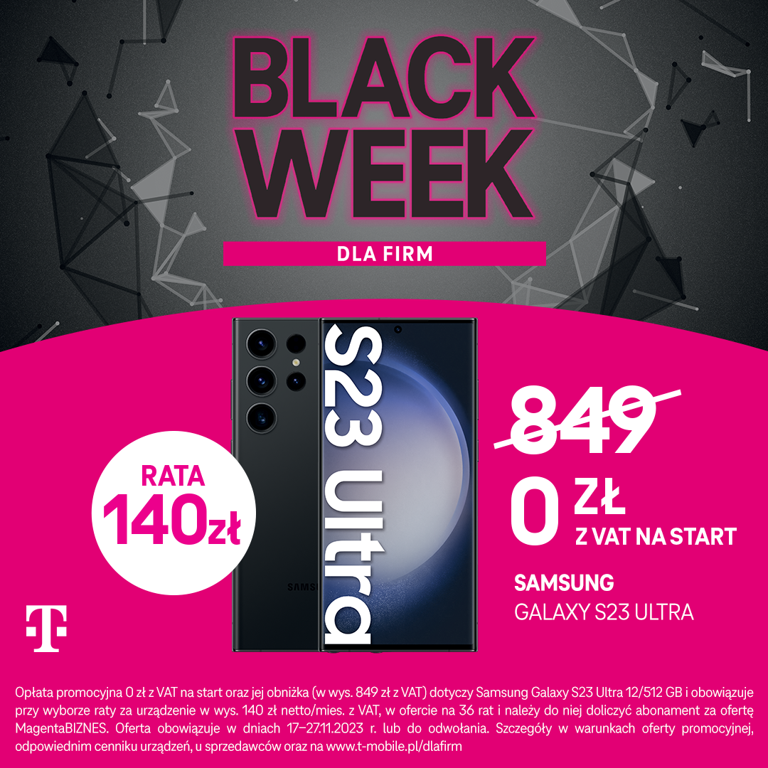 Ultra oferta dla Firm! 0 zł na start przy zakupie Samsung Galaxy S23 Ultra - Galeria Korona Kielce