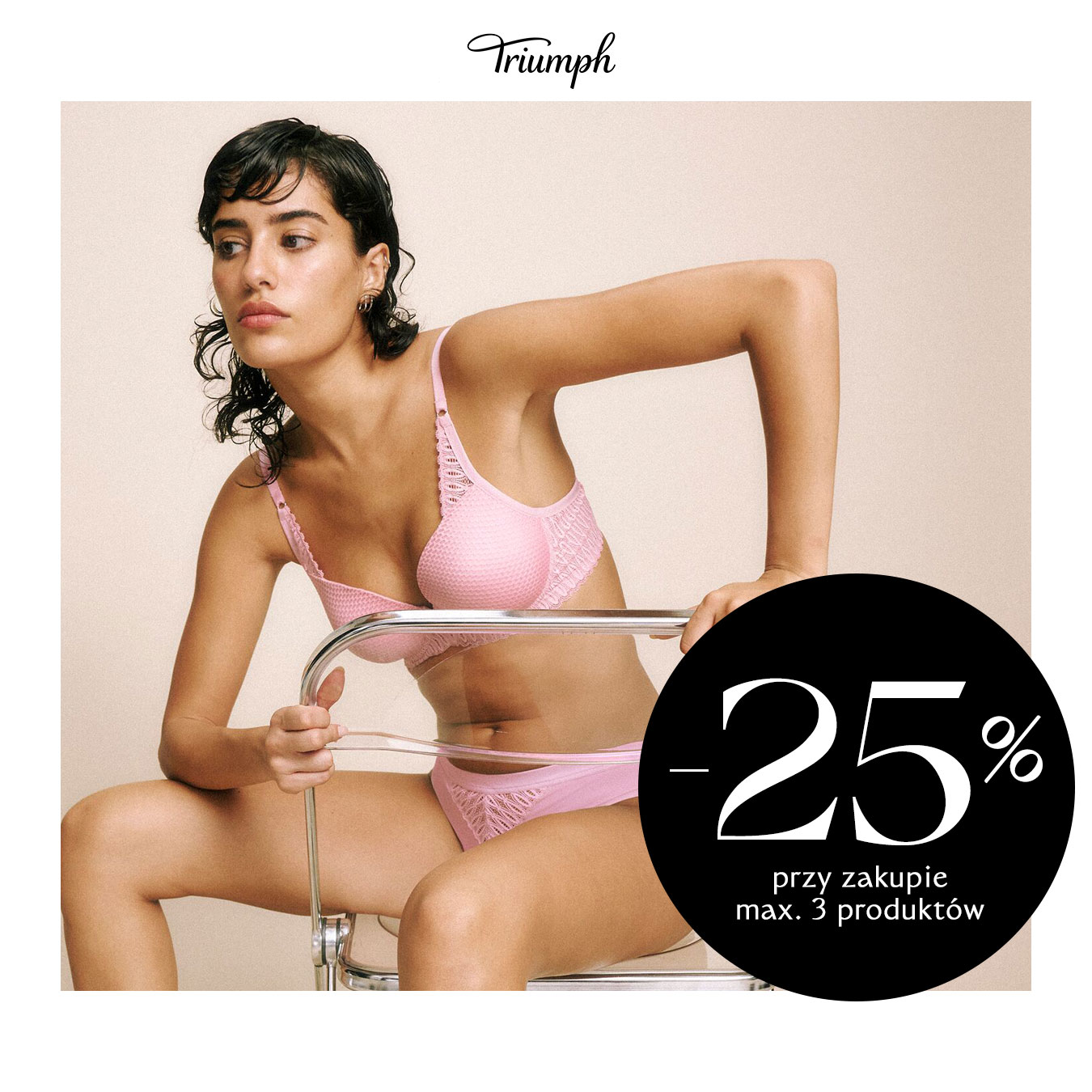 -25% zniżki przy zakupie max. 3 produktów na wybrane modele w Triumph!  - Galeria Korona Kielce