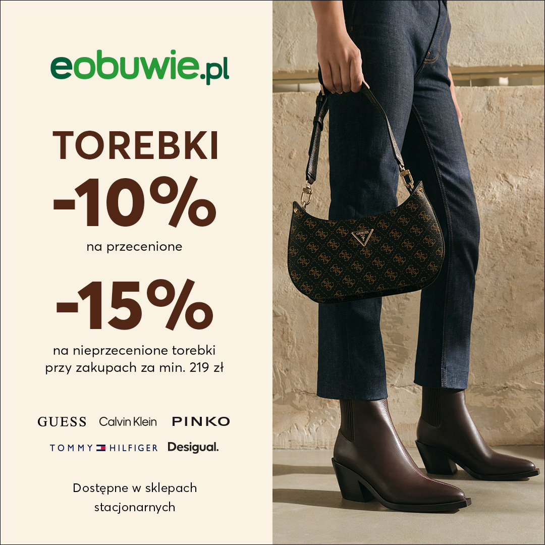 Torebki do -15%; Przecenione -10%; Nieprzecenione -15% przy zakupach za min. 219 zł - Galeria Korona Kielce