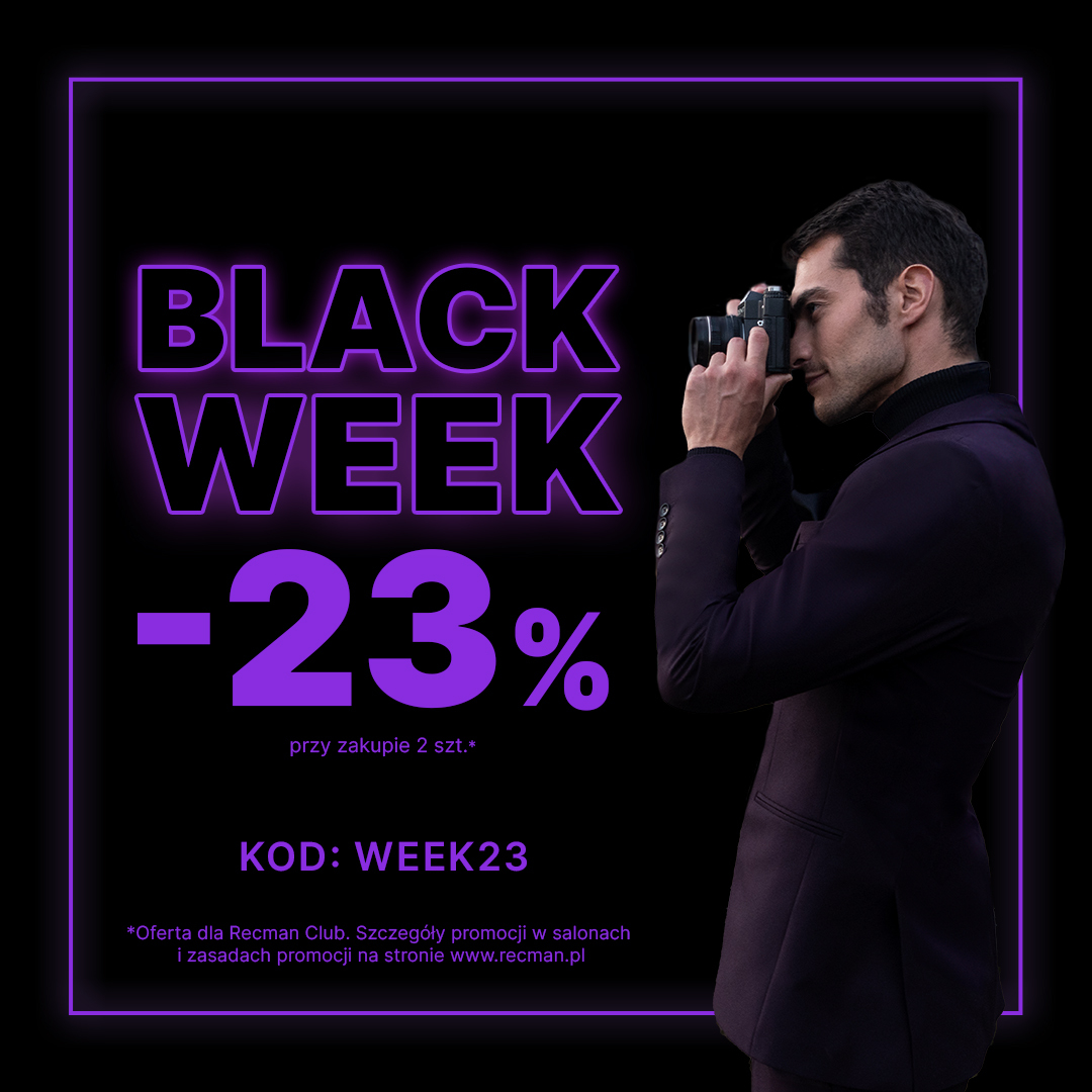 BLACK WEEK w salonie Recman - Galeria Korona Kielce