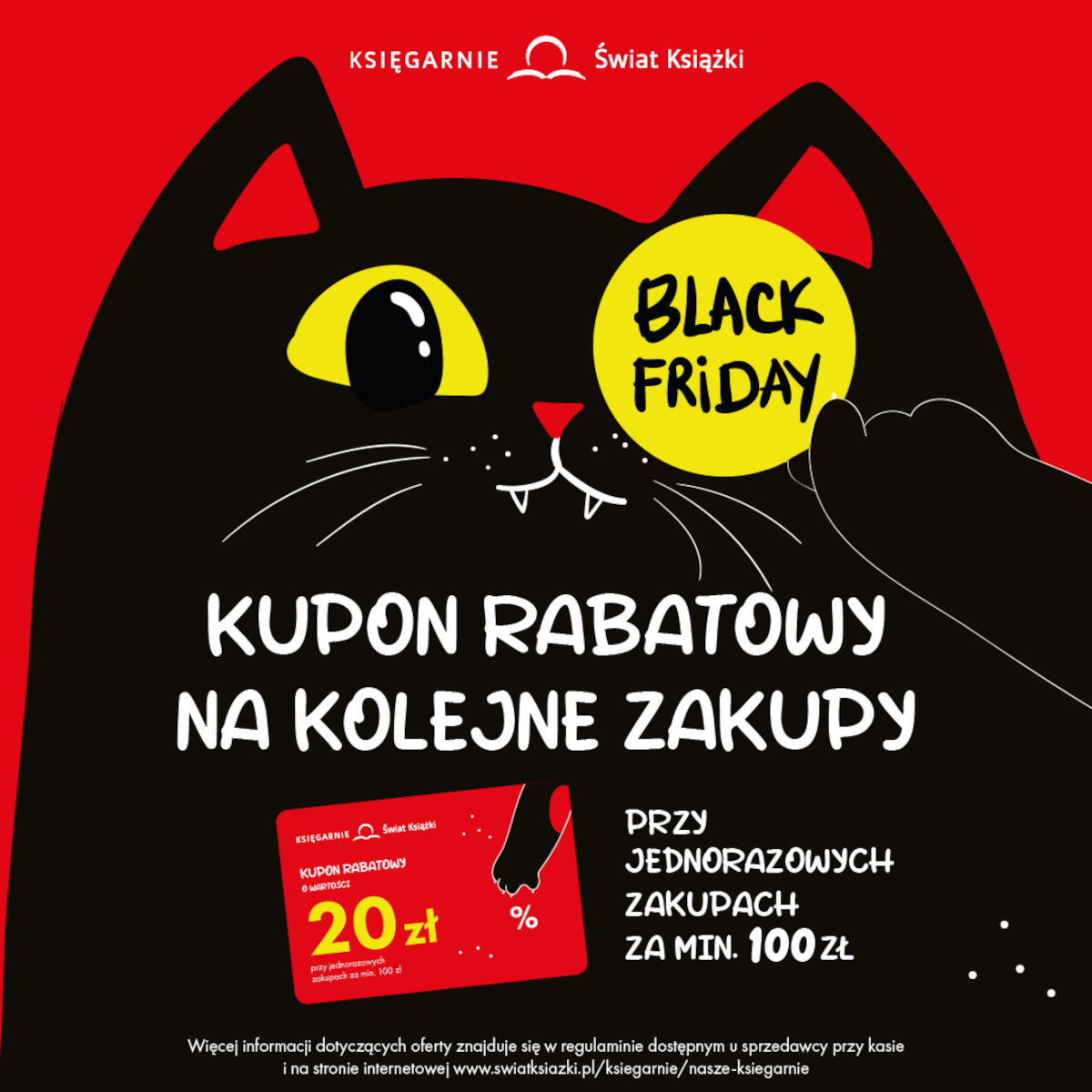 Black Friday w Księgarniach Świat Książki! - Galeria Korona Kielce