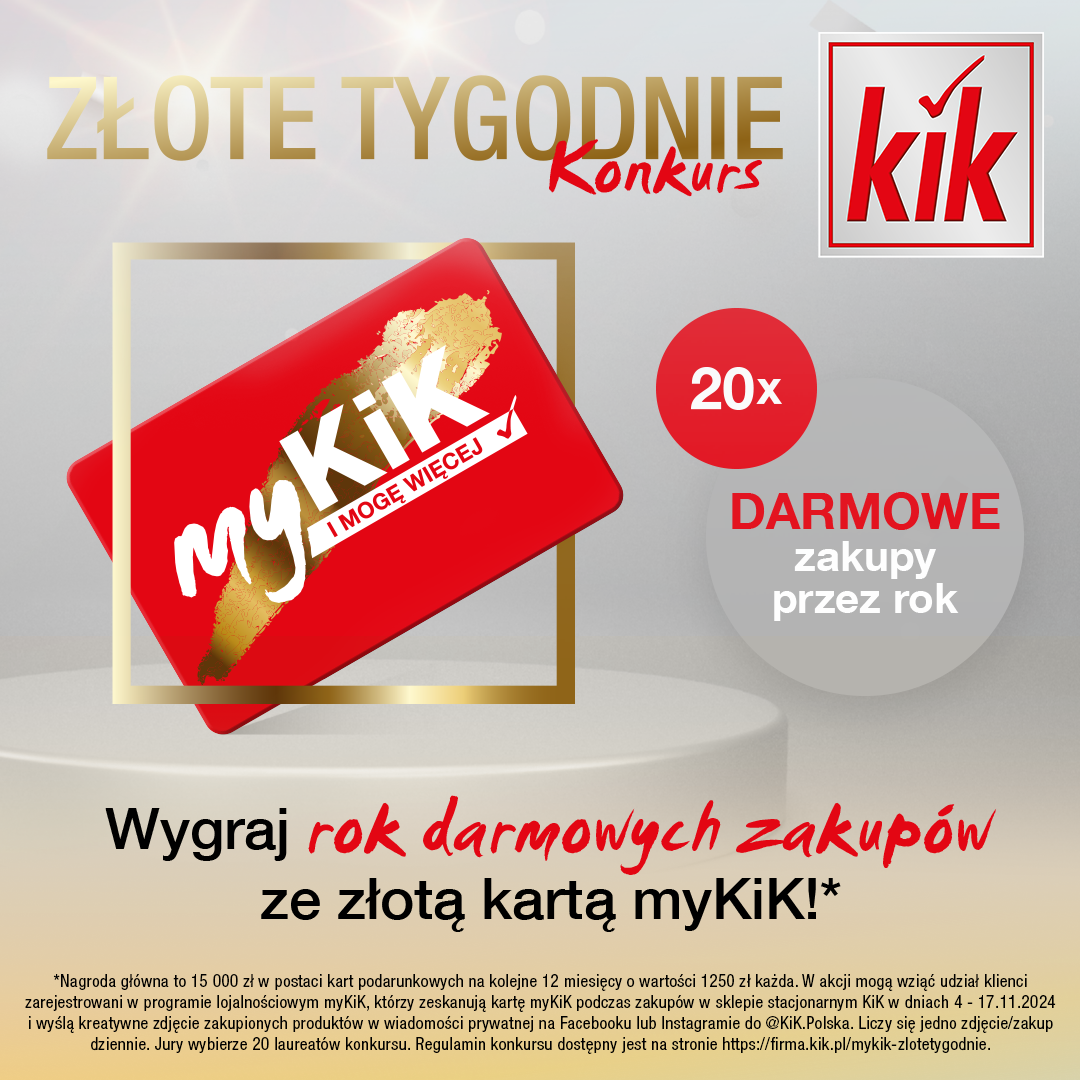 Konkurs myKiK Post 1080×1080 px - Galeria Korona Kielce