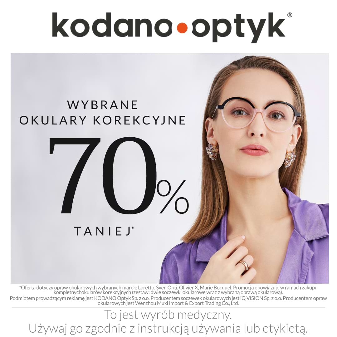 Wybrane okulary korekcyjne 70% taniej! - Galeria Korona Kielce