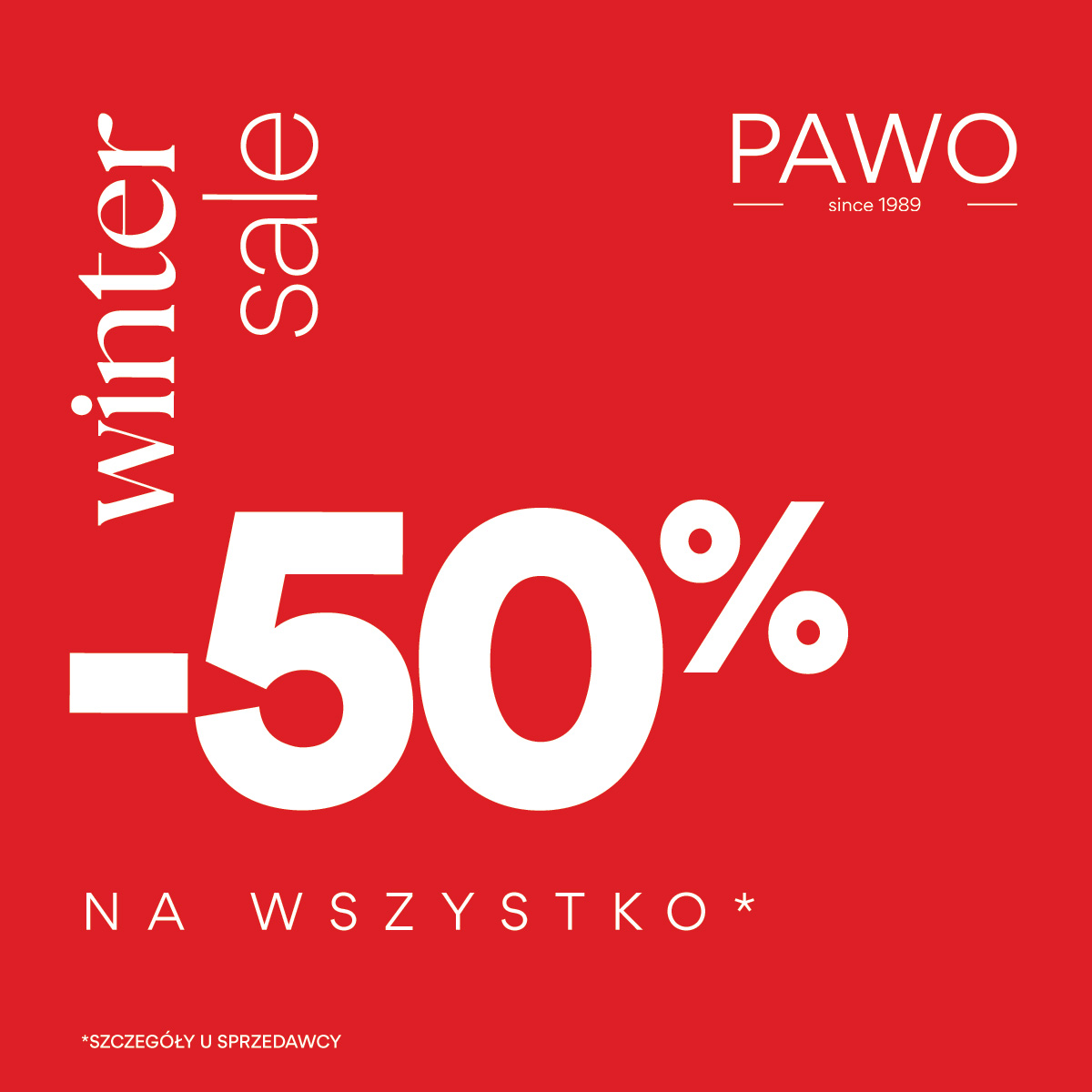 WINTER SALE w PAWO! - Galeria Korona Kielce