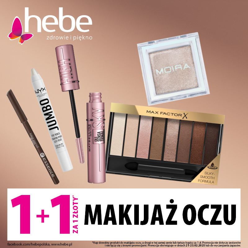 EXTRA AKCJA – MAKIJAŻ OCZU 1+1 za1zł - Galeria Korona Kielce