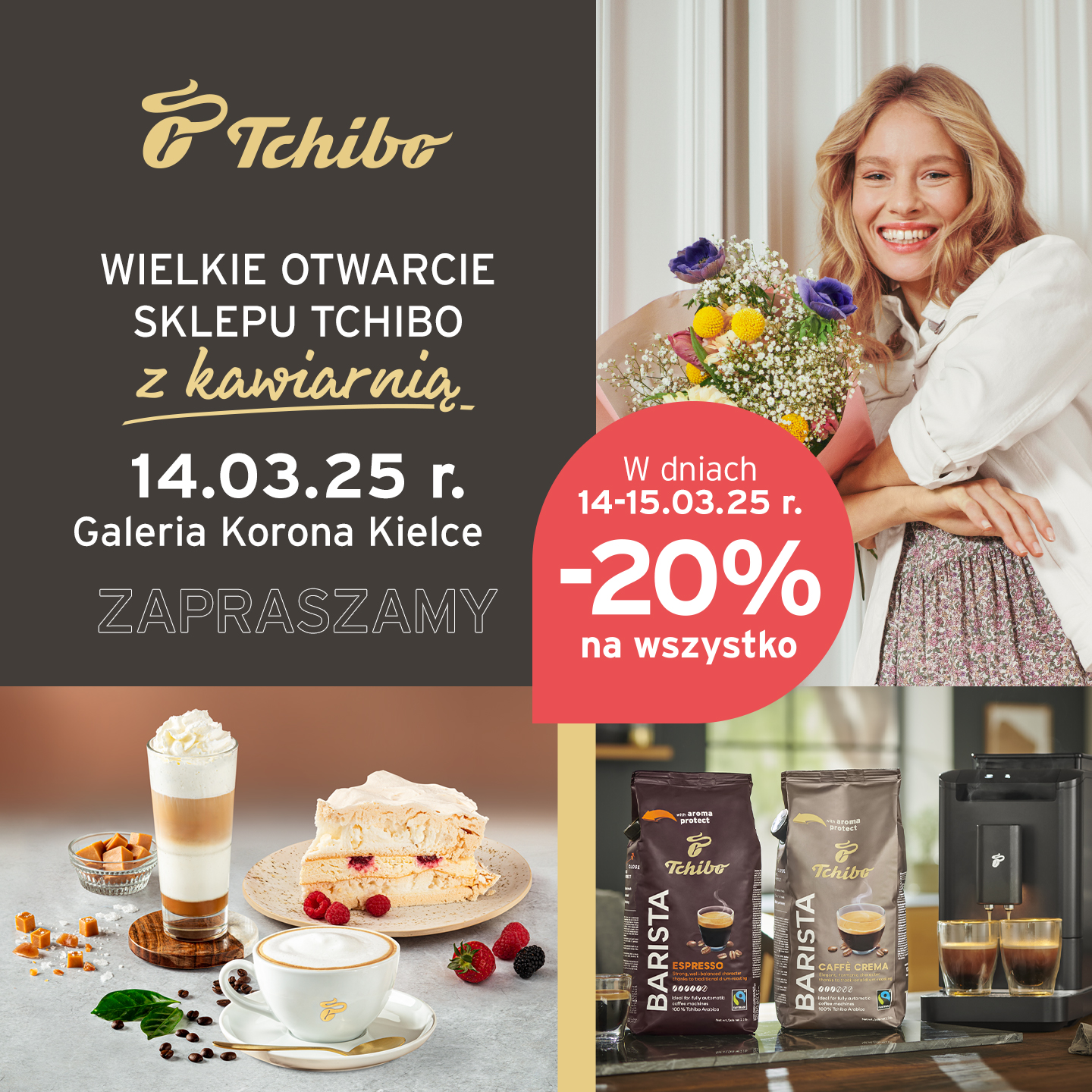 Wielkie Otwarcie pierwszego w Kielcach sklepu Tchibo! - Galeria Korona Kielce