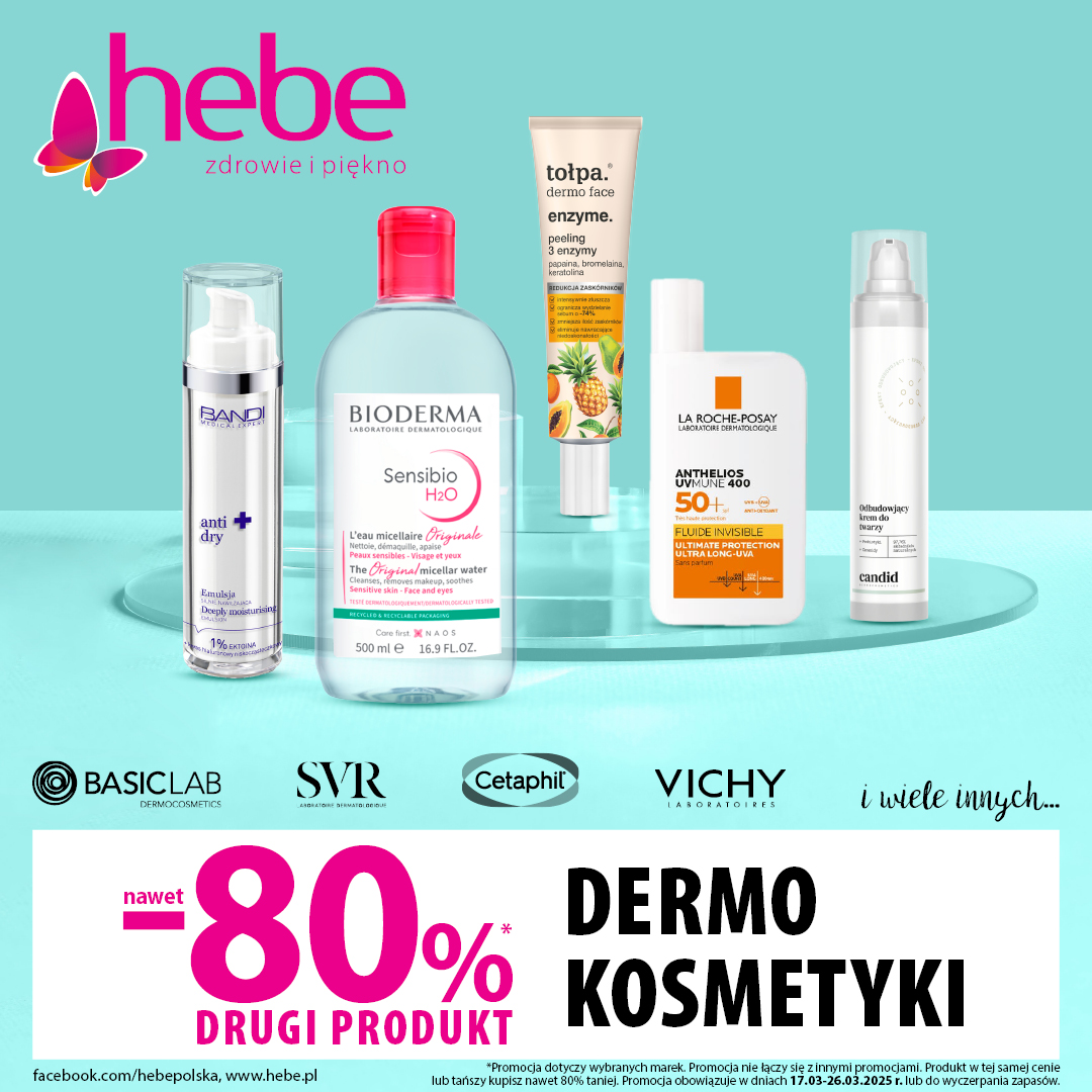 DERMOKOSMETYKI nawet -80% na drugi produkt - Galeria Korona Kielce