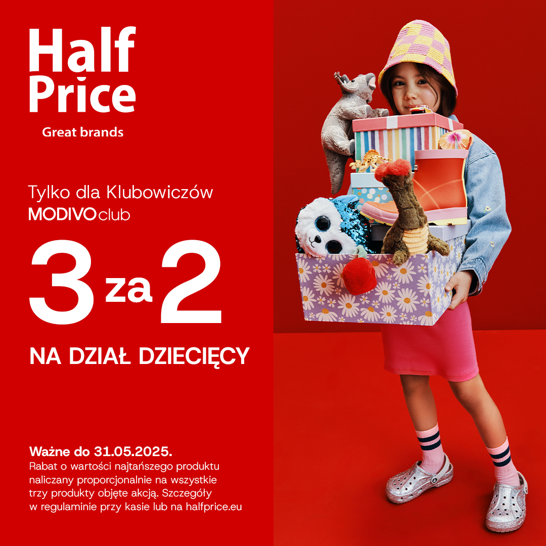 Akcja 3za2 na produkty z działu dziecięcego. - Galeria Korona Kielce