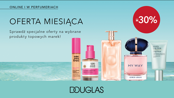 OFERTA MIESIĄCA  W PERFUMERIACH DOUGLAS! - Galeria Korona Kielce