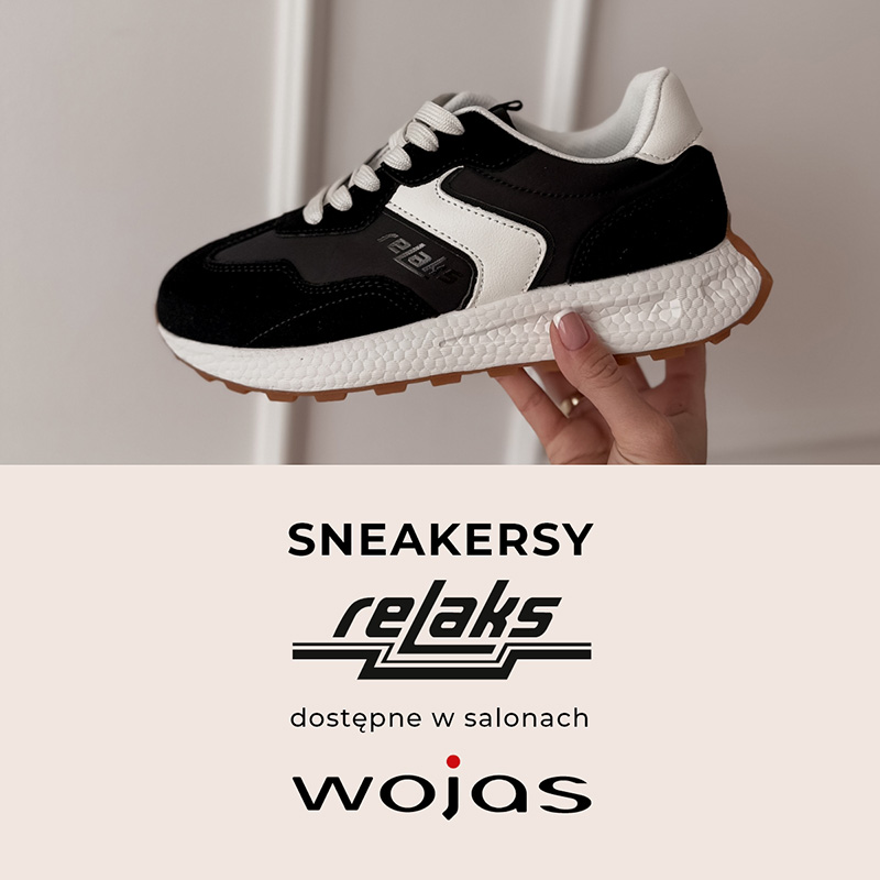 Stylowe Sneakersy RELAKS już w sprzedaży w salonach WOJAS. - Galeria Korona Kielce