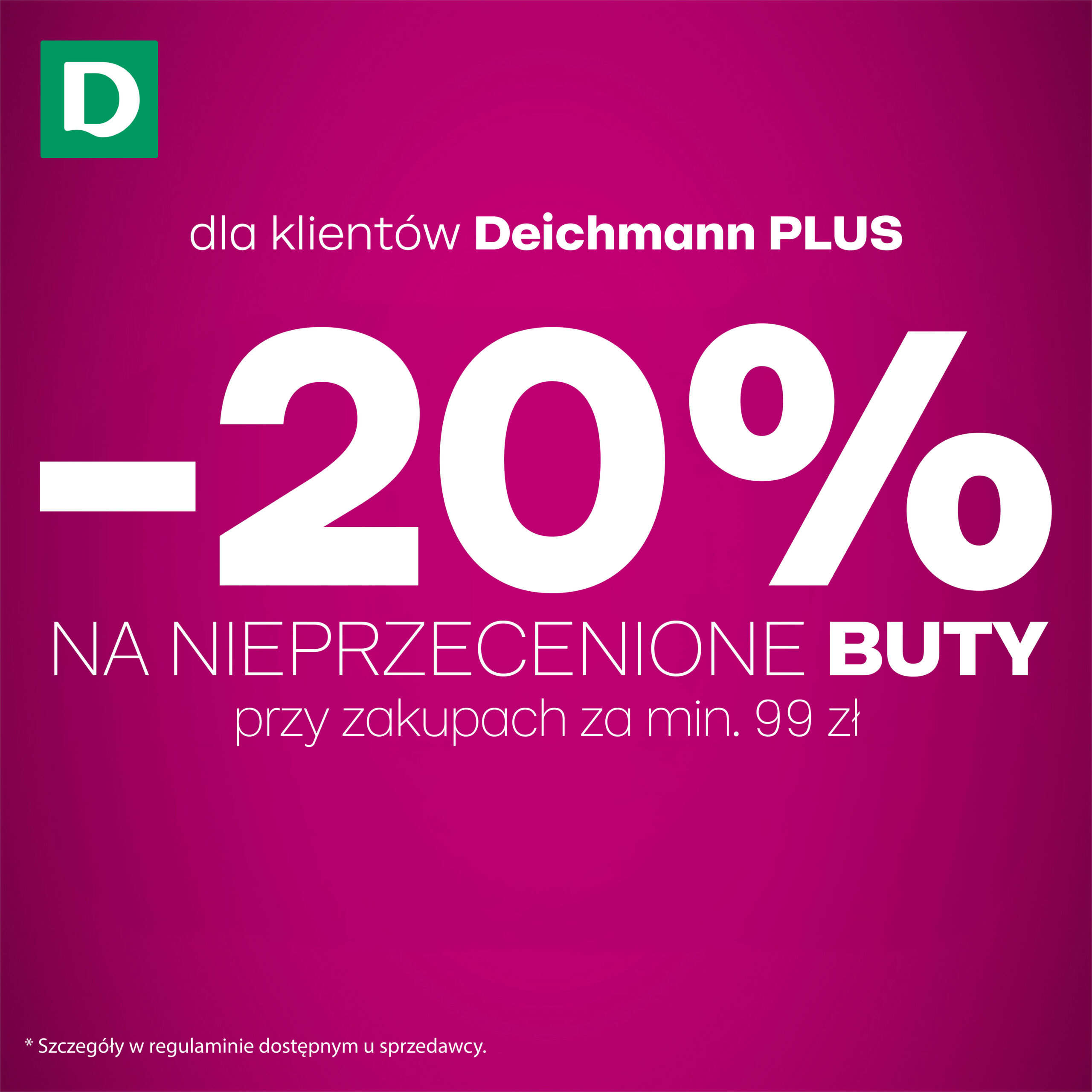 -20% na nieprzecenione buty - Galeria Korona Kielce